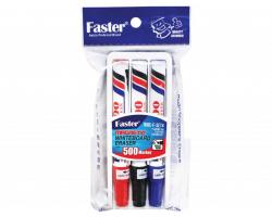 │WBE-F-SET4│MAGNETIC WHITEBOARD ERASER WITH 3PCS 500 WHITEBOARD MARKERS