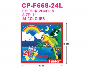 │CP-F688-24L│PARROT COLOUR PENCILS 24L