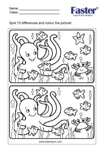 Spot the Differences and Colour