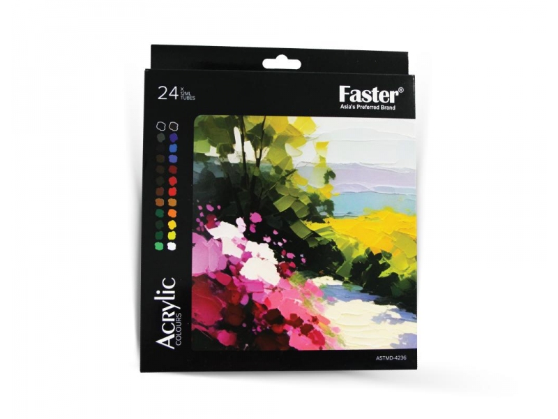 ACRYLIC COLOUR 12ML 24 COLOURS