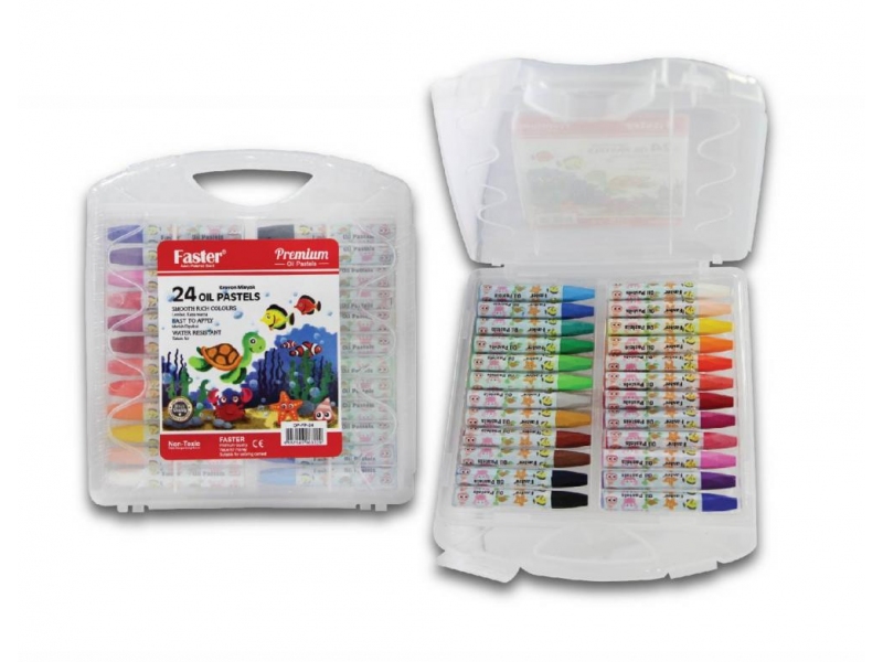 FASTER OIL PASTEL 24 COLOURS