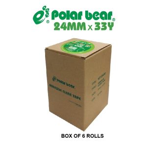 ADHESIVE CLEAR TAPE 24MM x 33Y