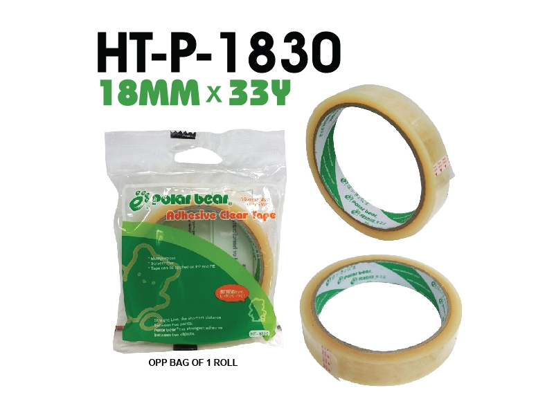 ADHESIVE CLEAR TAPE 18MM x 33Y