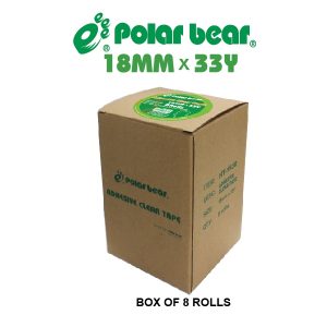 ADHESIVE CLEAR TAPE 18MM x 33Y